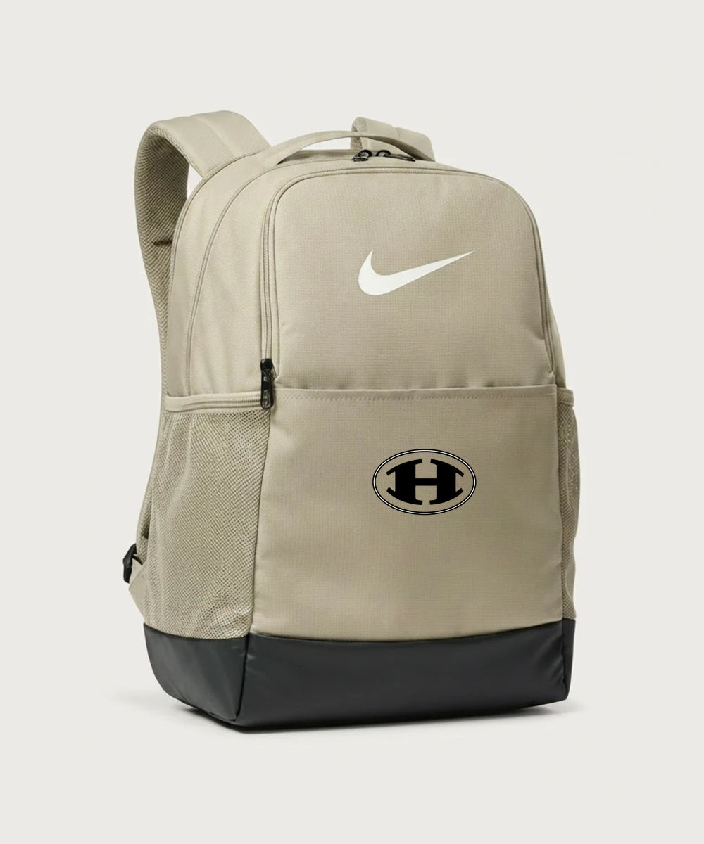 Hutchinson High School Football (Boys) - Desert Khaki Nike Brasilia Medium Backpack NKDH7709
