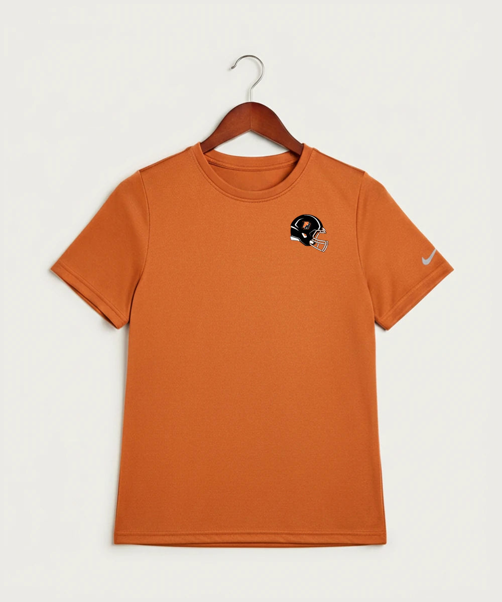 Park Rapids Area High School Football (Boys) - Desert Orange Nike Youth Swoosh Sleeve rLegend Tee NKDX8787