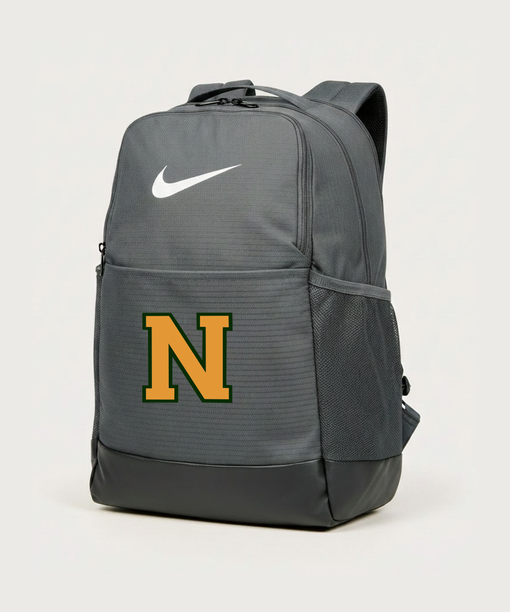 Nevis High School Volleyball (Girls) - Flint Grey Nike Brasilia Medium Backpack NKDH7709