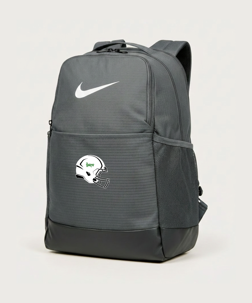 Holdingford High School Football (Boys) - Flint Grey Nike Brasilia Medium Backpack NKDH7709
