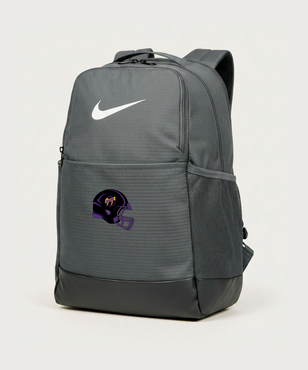 International Falls High School Football (Boys) - Flint Grey Nike Brasilia Medium Backpack NKDH7709