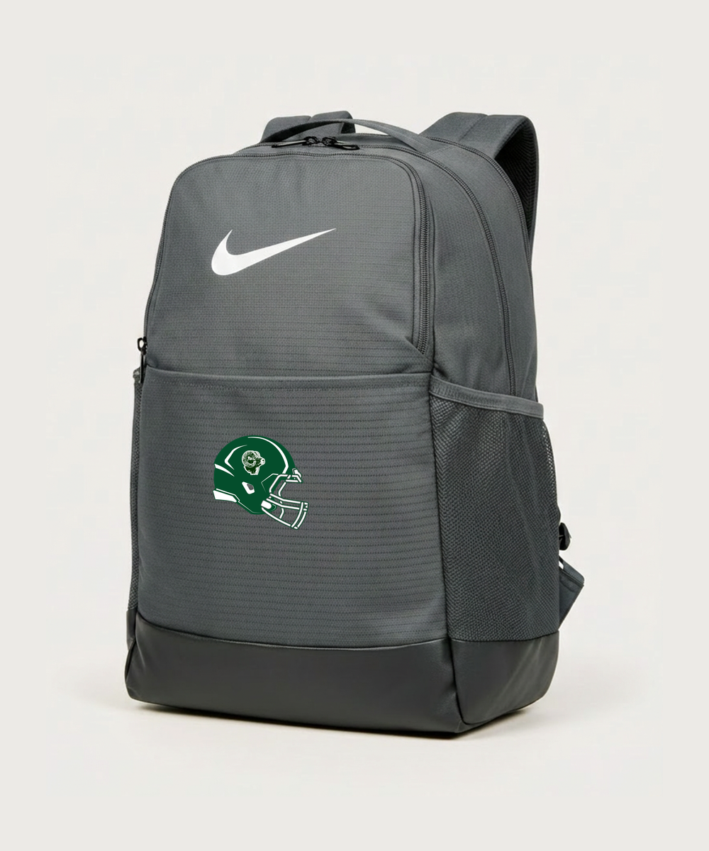 Roseau High School Football (Boys) - Flint Grey Nike Brasilia Medium Backpack NKDH7709