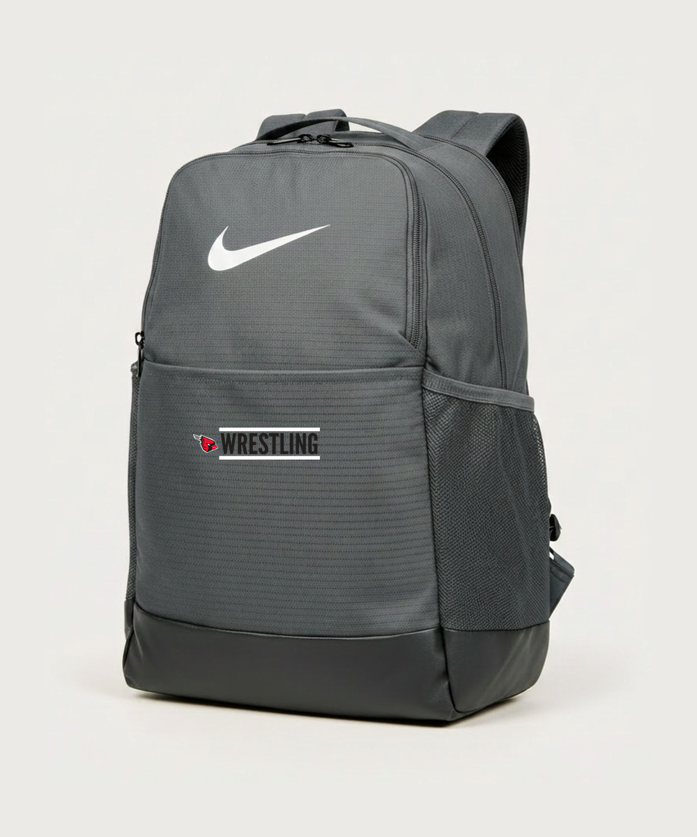 Forreston Wrestling - Flint Grey Nike Brasilia Medium Backpack NKDH7709