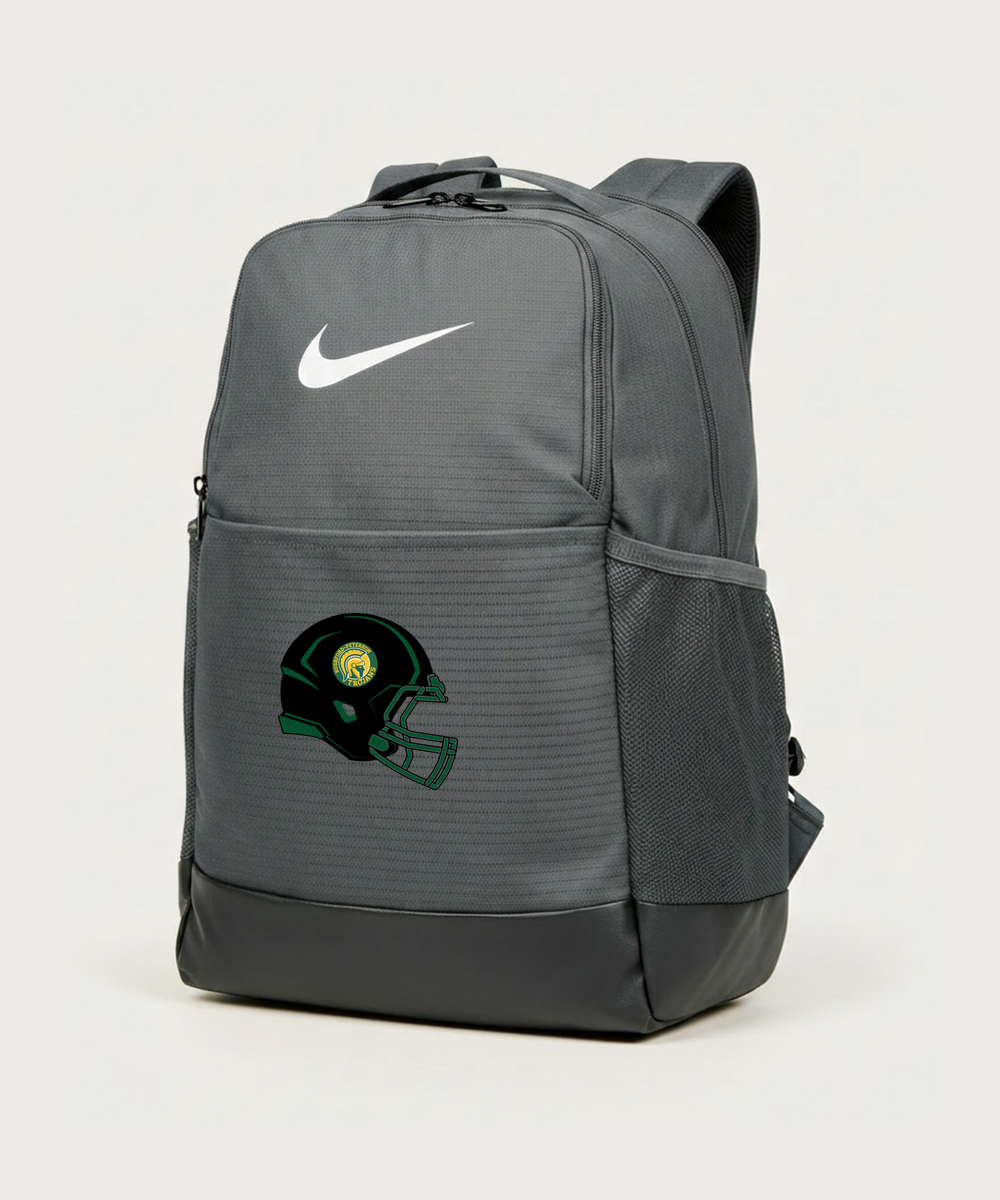 Rushford Peterson High School Football (Boys) - Flint Grey Nike Brasilia Medium Backpack NKDH7709