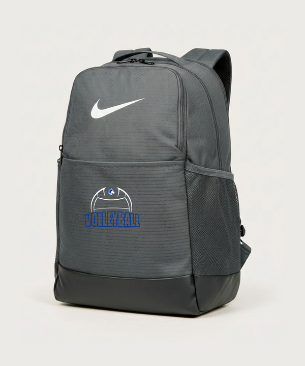 Owatonna High School Volleyball (Girls) - Flint Grey Nike Brasilia Medium Backpack NKDH7709