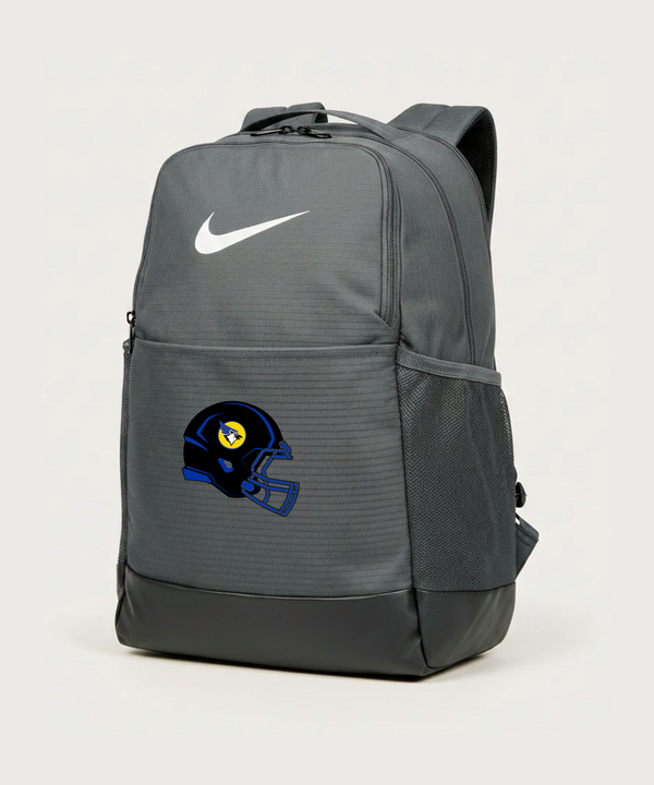 Waseca High School Football (Boys) - Flint Grey Nike Brasilia Medium Backpack NKDH7709