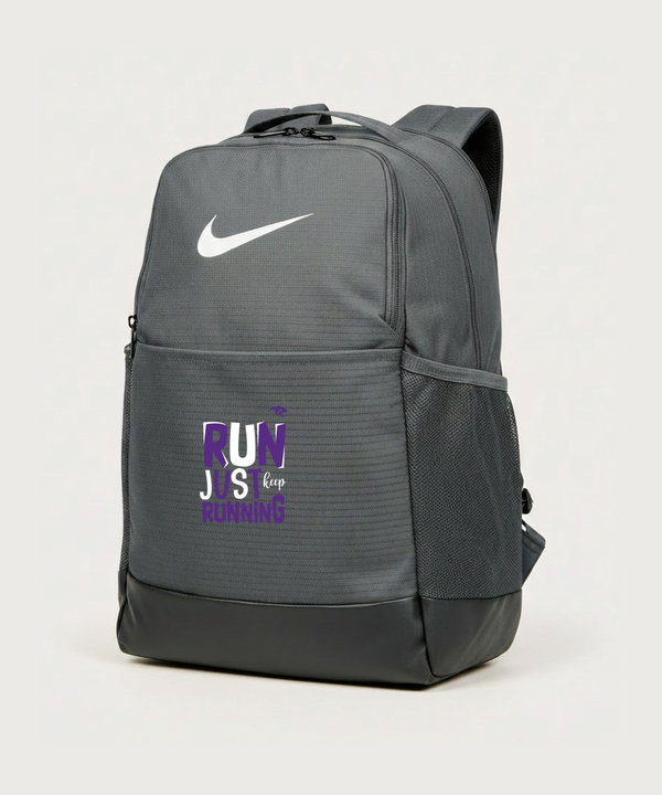 Glencoe Silver Lake High School Athletics - Flint Grey Nike Brasilia Medium Backpack NKDH7709