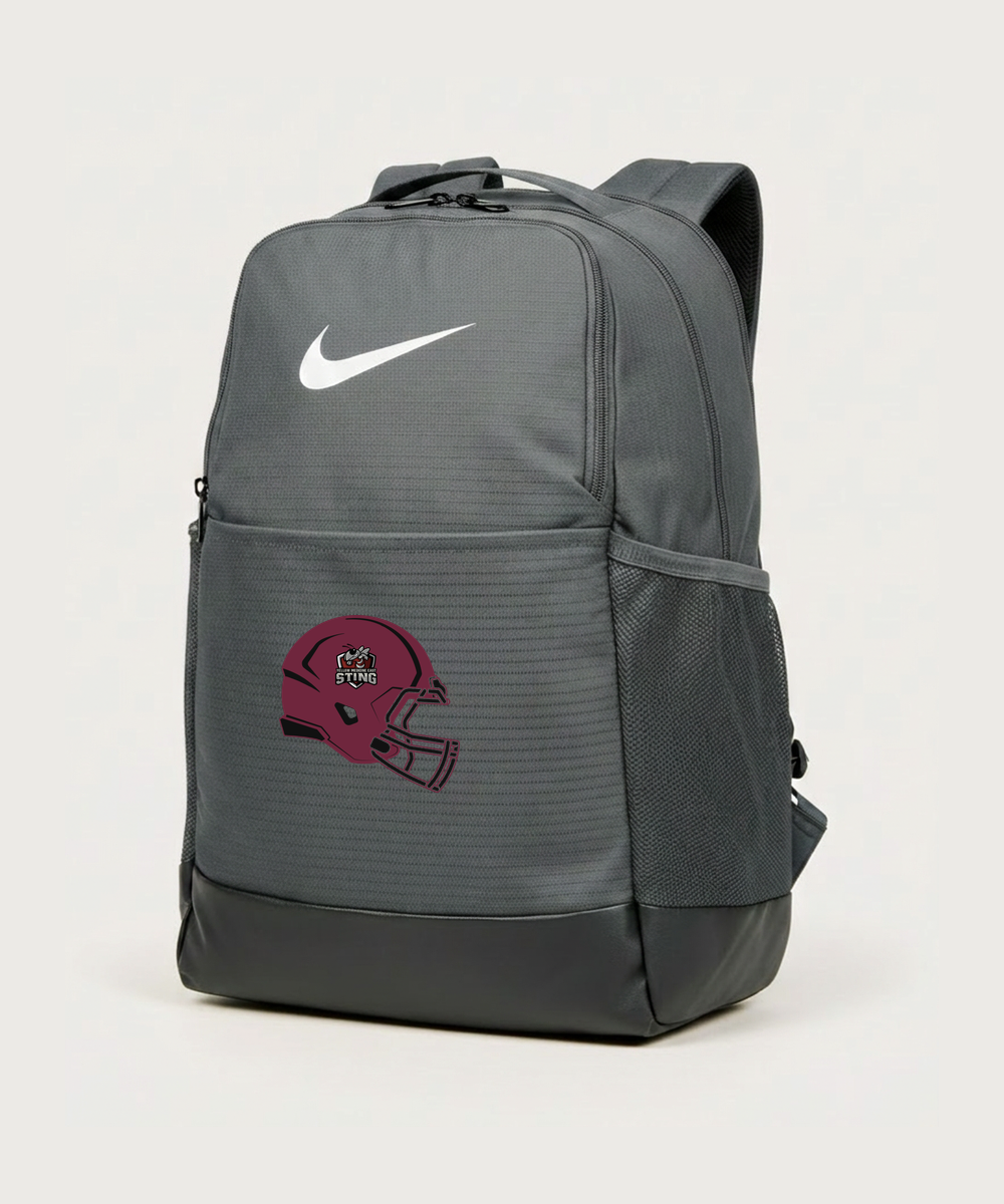 Yellow Medicine East High School Football (Boys) - Flint Grey Nike Brasilia Medium Backpack NKDH7709
