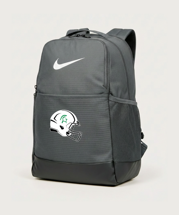 La Crescent High School Football (Boys) - Flint Grey Nike Brasilia Medium Backpack NKDH7709