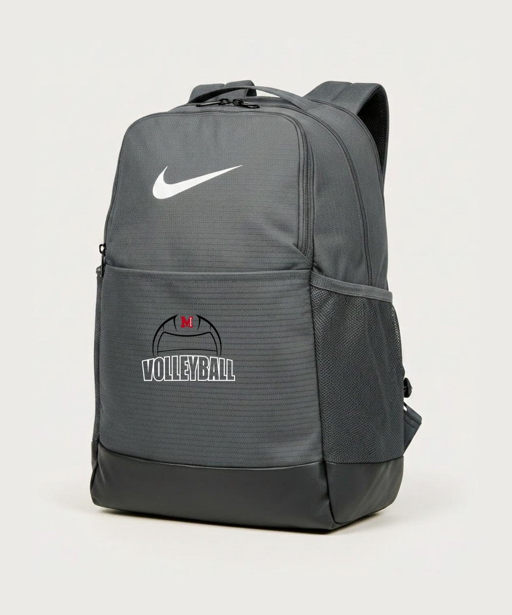 Mcgregor High School Volleyball (Girls) - Flint Grey Nike Brasilia Medium Backpack NKDH7709