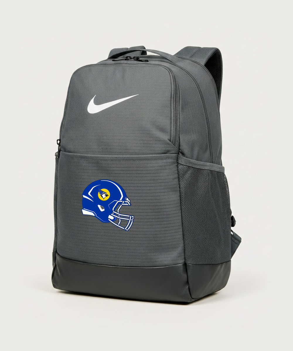 Waseca High School Football (Boys) - Flint Grey Nike Brasilia Medium Backpack NKDH7709