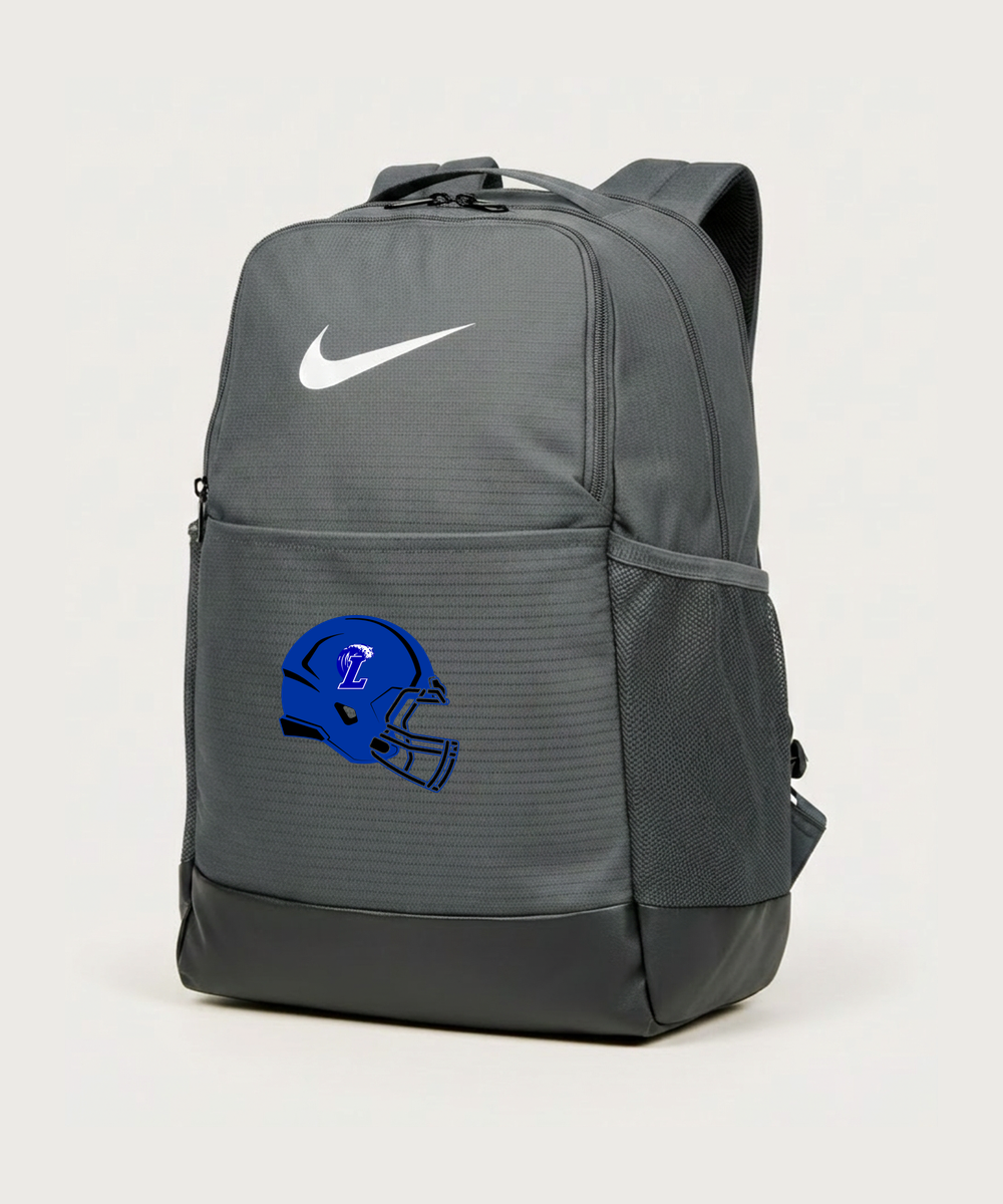 Lakeview High School Football (Boys) - Flint Grey Nike Brasilia Medium Backpack NKDH7709