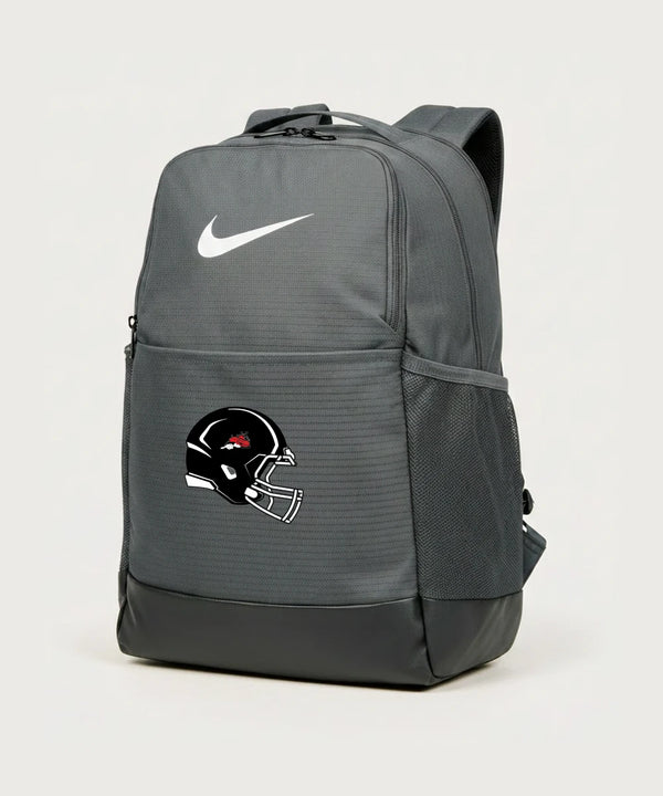 Fulton High School Football (Boys) - Flint Grey Nike Brasilia Medium Backpack NKDH7709