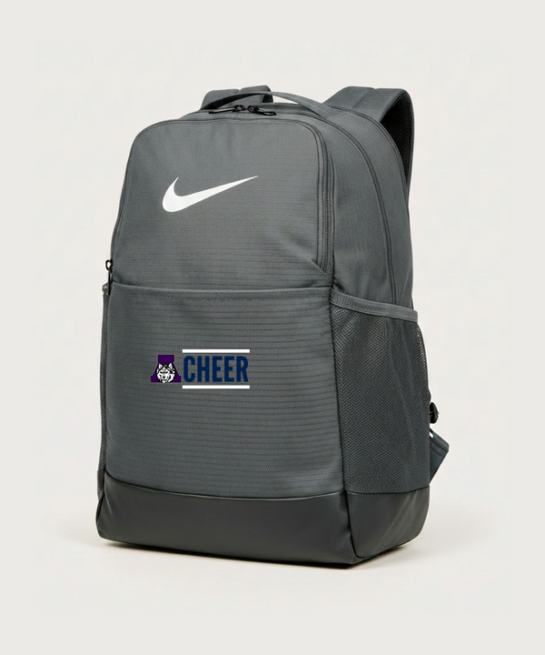Albany High School Cheerleading - Flint Grey Nike Brasilia Medium Backpack NKDH7709