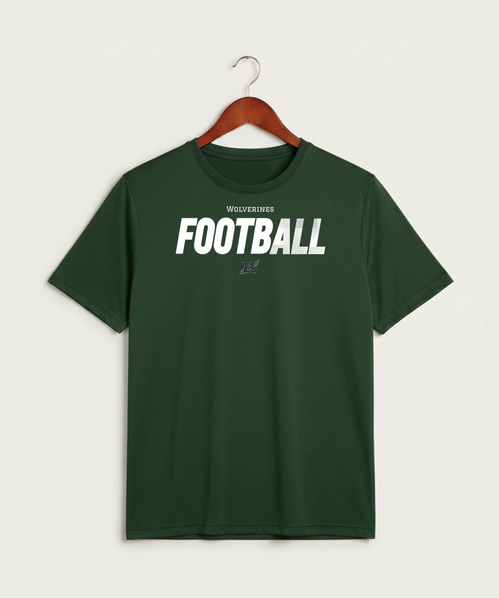 Rock Ridge High School Football (Boys) - Forest Green Sport-Tek PosiCharge Competitor Tee. ST350