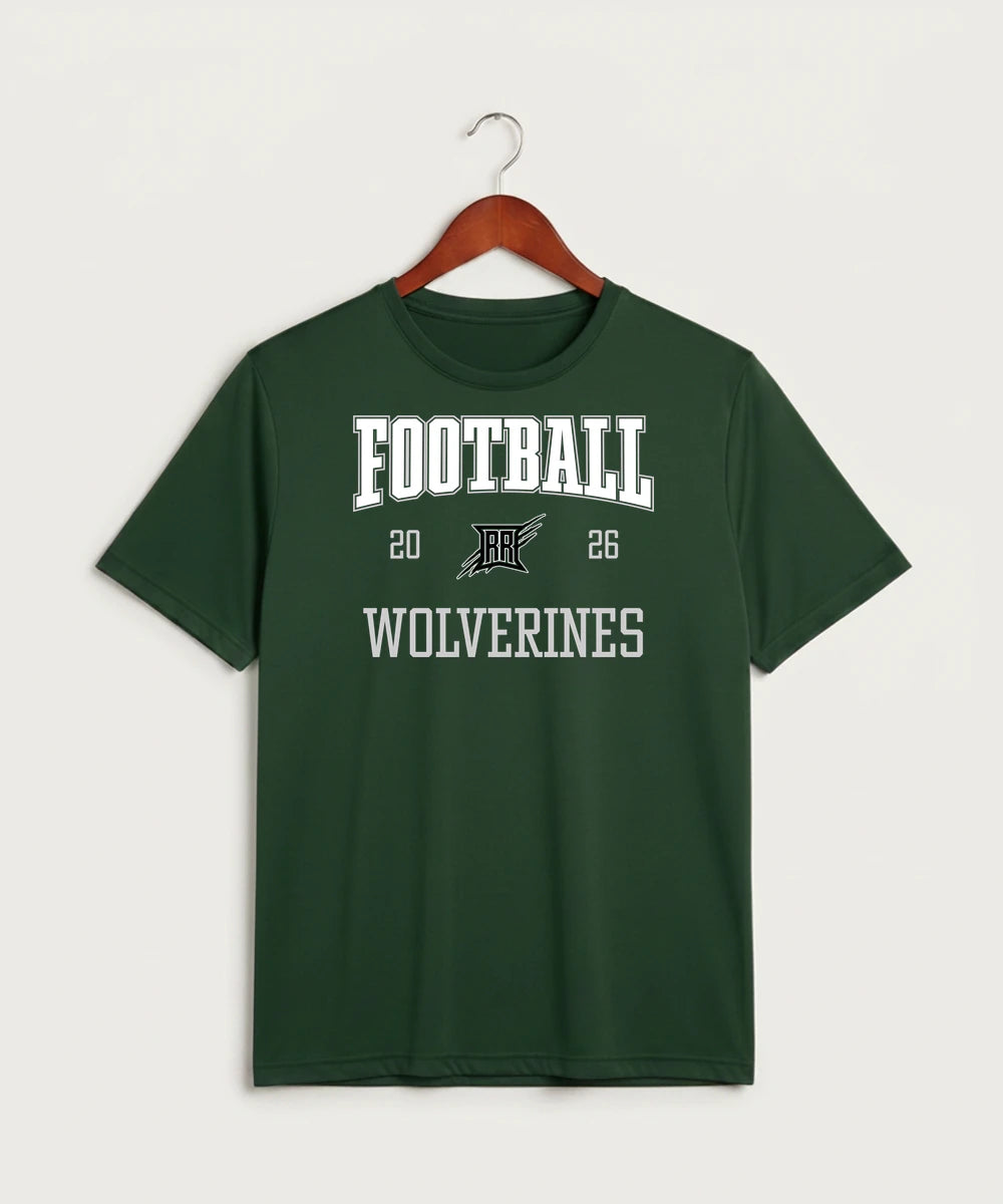 Rock Ridge High School Football (Boys) - Forest Green Sport-Tek PosiCharge Competitor Tee. ST350