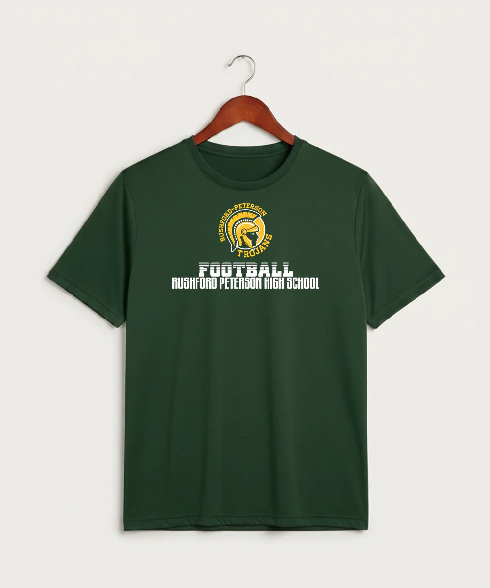 Rushford Peterson High School Football (Boys) - Forest Green Sport-Tek PosiCharge Competitor Tee. ST350