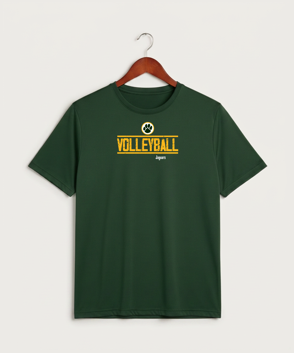 Ashwaubenon High School Volleyball (Sandbox) - Forest Green Sport-Tek PosiCharge Competitor Tee. ST350