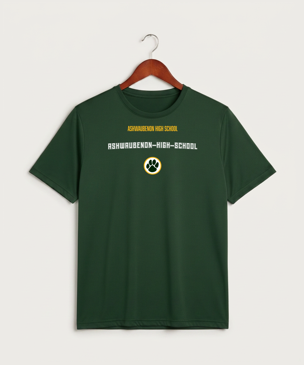 Ashwaubenon High School General (Sandbox) - Forest Green Sport-Tek PosiCharge Competitor Tee. ST350
