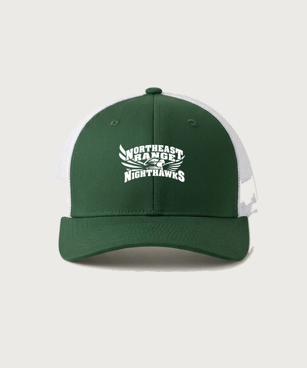 Northeast Range High School Volleyball (Girls) - Forest Green/ White Sport-Tek Club Trucker Cap STC46