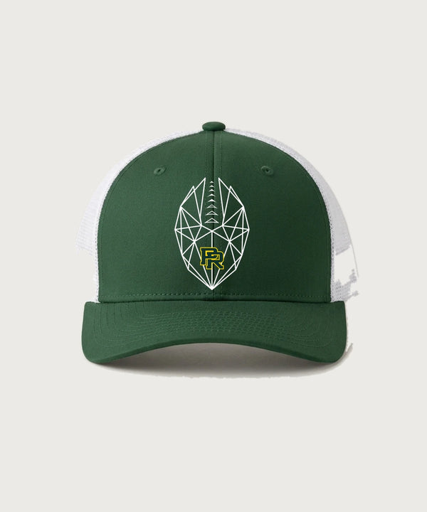 Proctor High School Football (Boys) - Forest Green/ White Sport-Tek Club Trucker Cap STC46