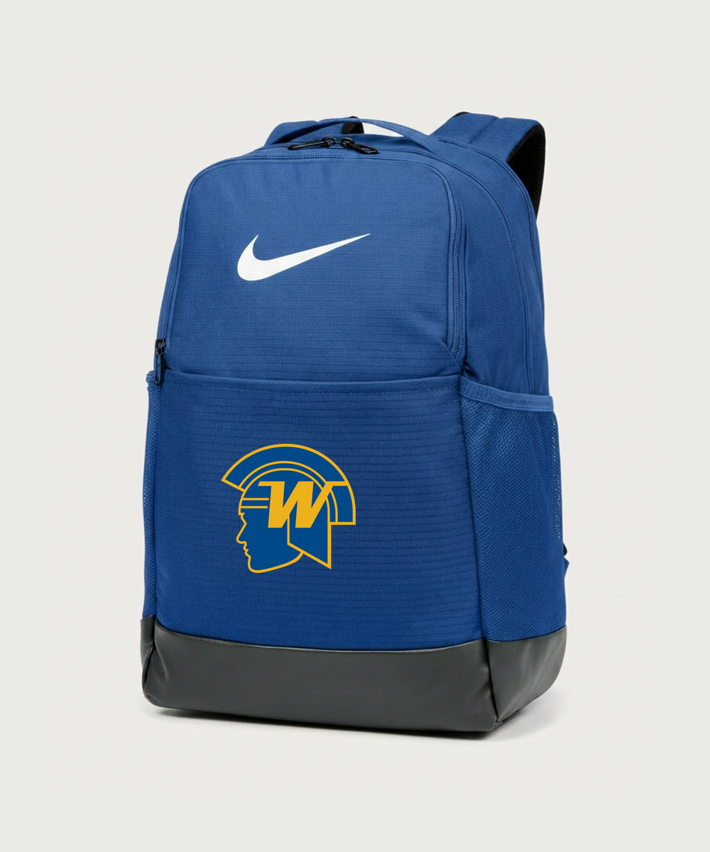 Wayzata High School Football (Boys) - Game Royal Nike Brasilia Medium Backpack NKDH7709