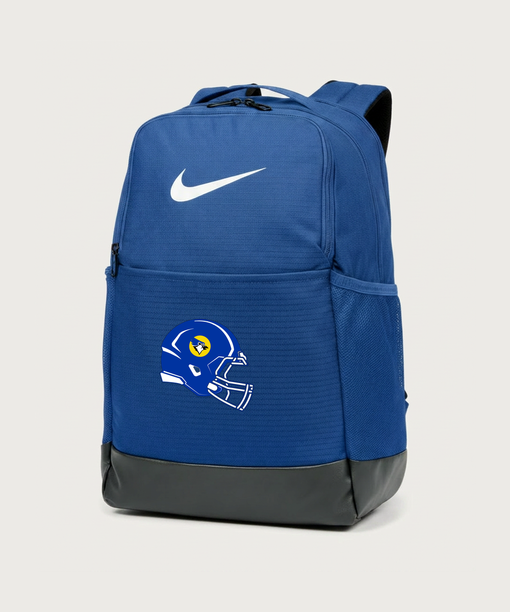 Waseca High School Football (Boys) - Game Royal Nike Brasilia Medium Backpack NKDH7709