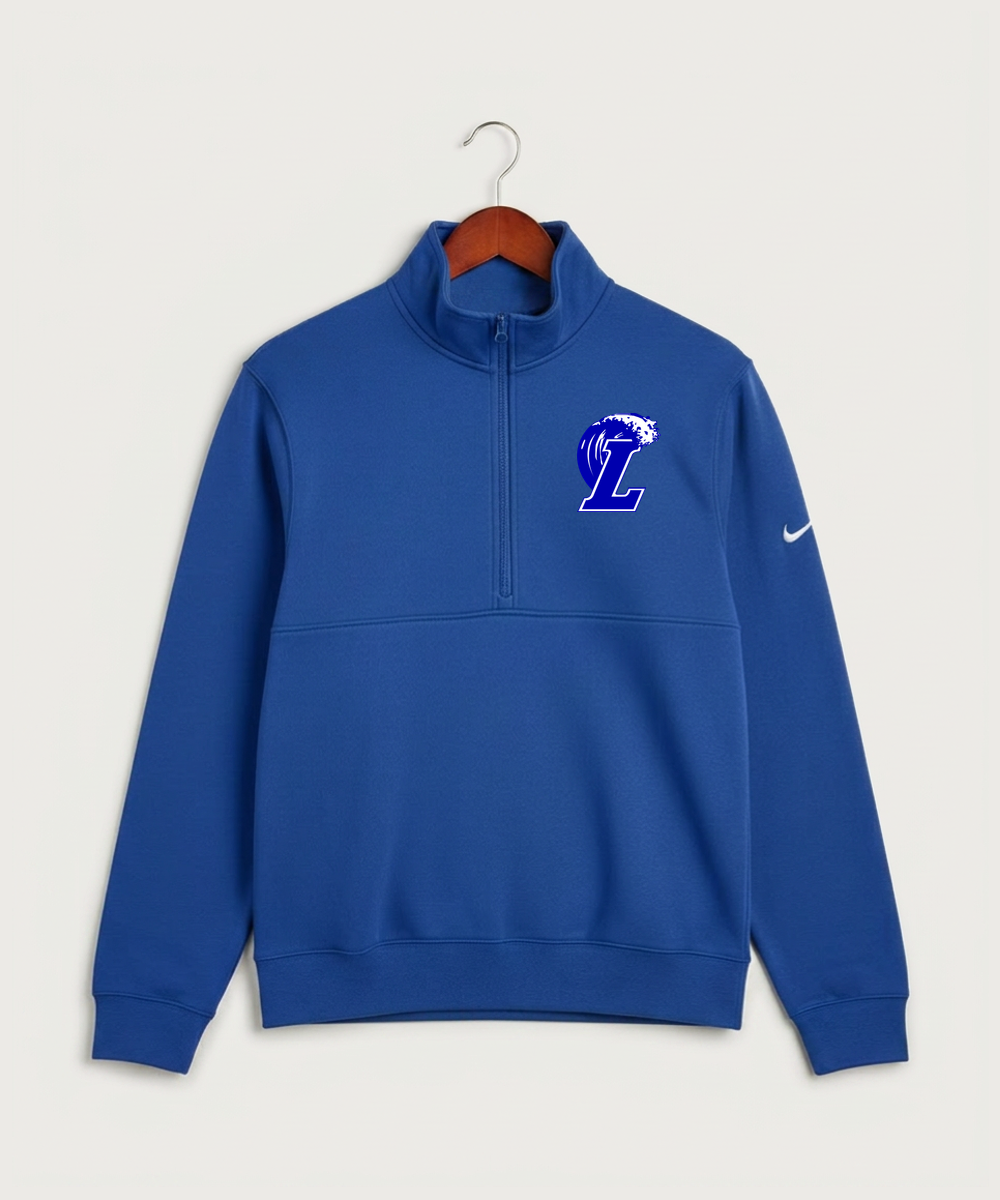 Lakeview High School Football (Boys) - Game Royal Nike Club Fleece Sleeve Swoosh 1/2-Zip NKDX6718