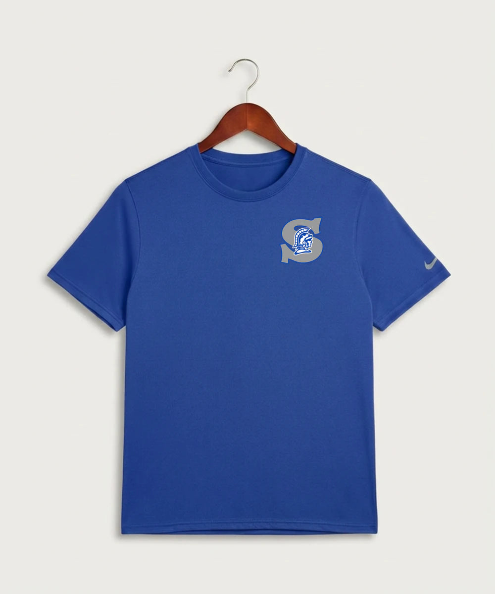 Green Bay Southwest High School Volleyball (Girls) - Game Royal Nike Swoosh Sleeve rLegend Tee NKDX8730