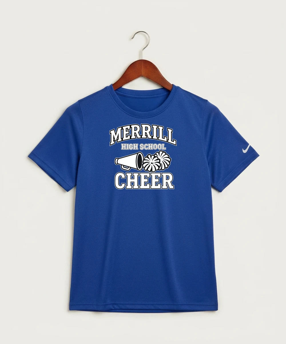 Merrill Dance and Cheer - Game Royal Nike Youth Swoosh Sleeve rLegend Tee NKDX8787