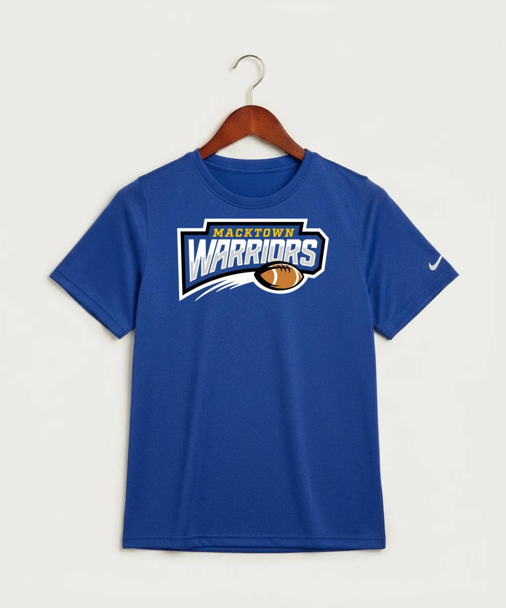 Macktown Warriors Football (Boys) - Game Royal Nike Youth Swoosh Sleeve rLegend Tee NKDX8787