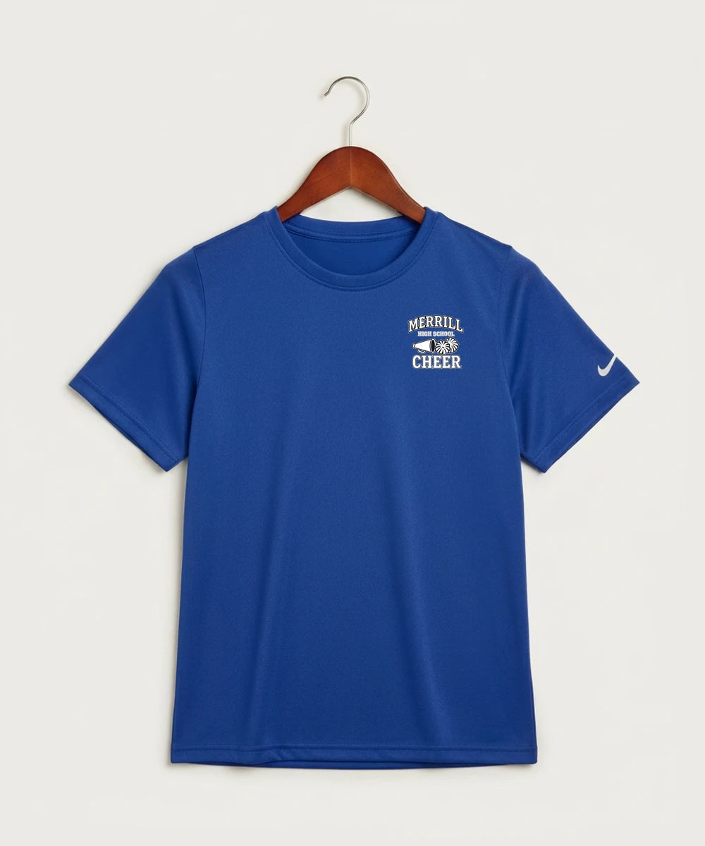 Merrill Dance and Cheer - Game Royal Nike Youth Swoosh Sleeve rLegend Tee NKDX8787