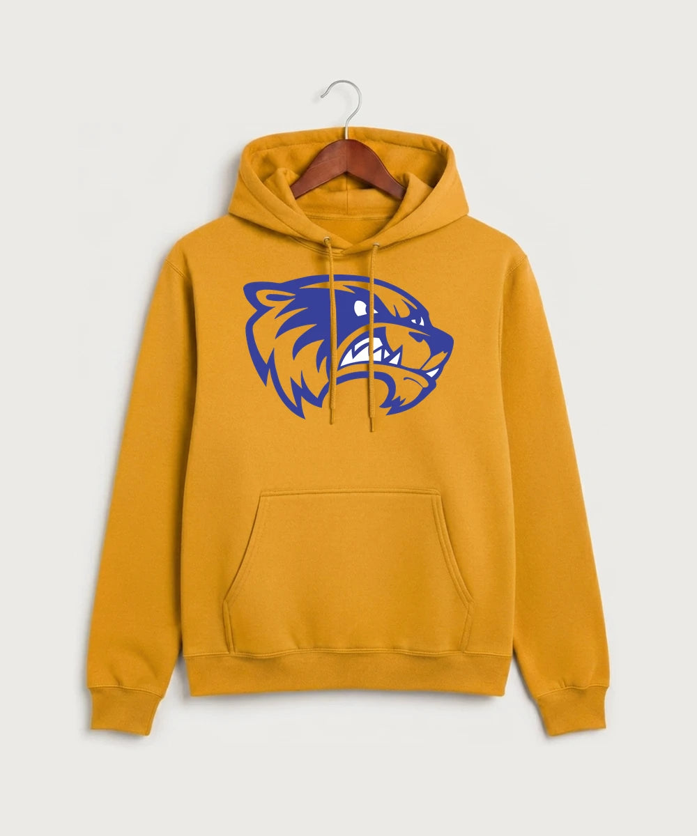 Wadena Deer Creek High School Football (Boys) - Gold Port & Co Core Fleece Pullover Hooded Sweatshirt. PC78H
