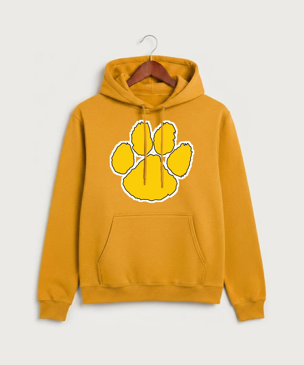 Plainview Elgin Millville H S Volleyball (Girls) - Gold Port & Co Core Fleece Pullover Hooded Sweatshirt. PC78H