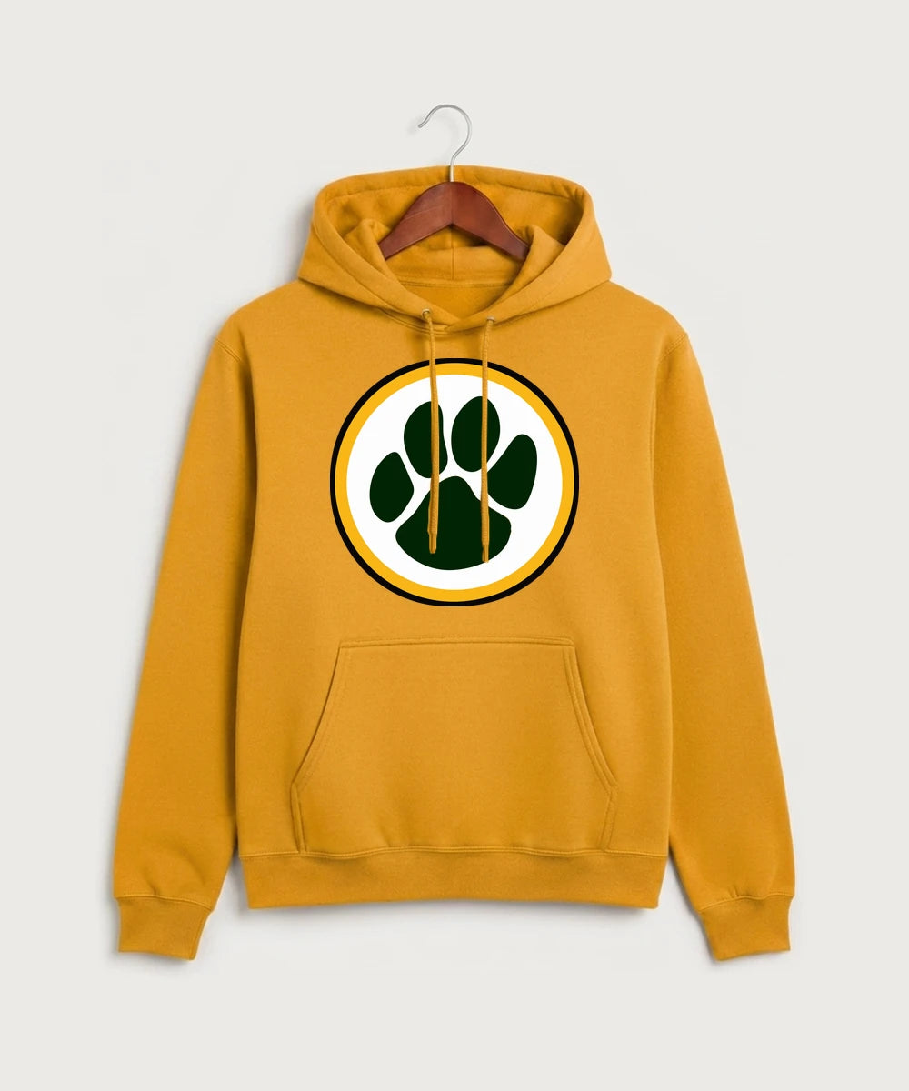 Ashwaubenon High School Football (Boys) (Sandbox) - Gold Port & Co Core Fleece Pullover Hooded Sweatshirt. PC78H