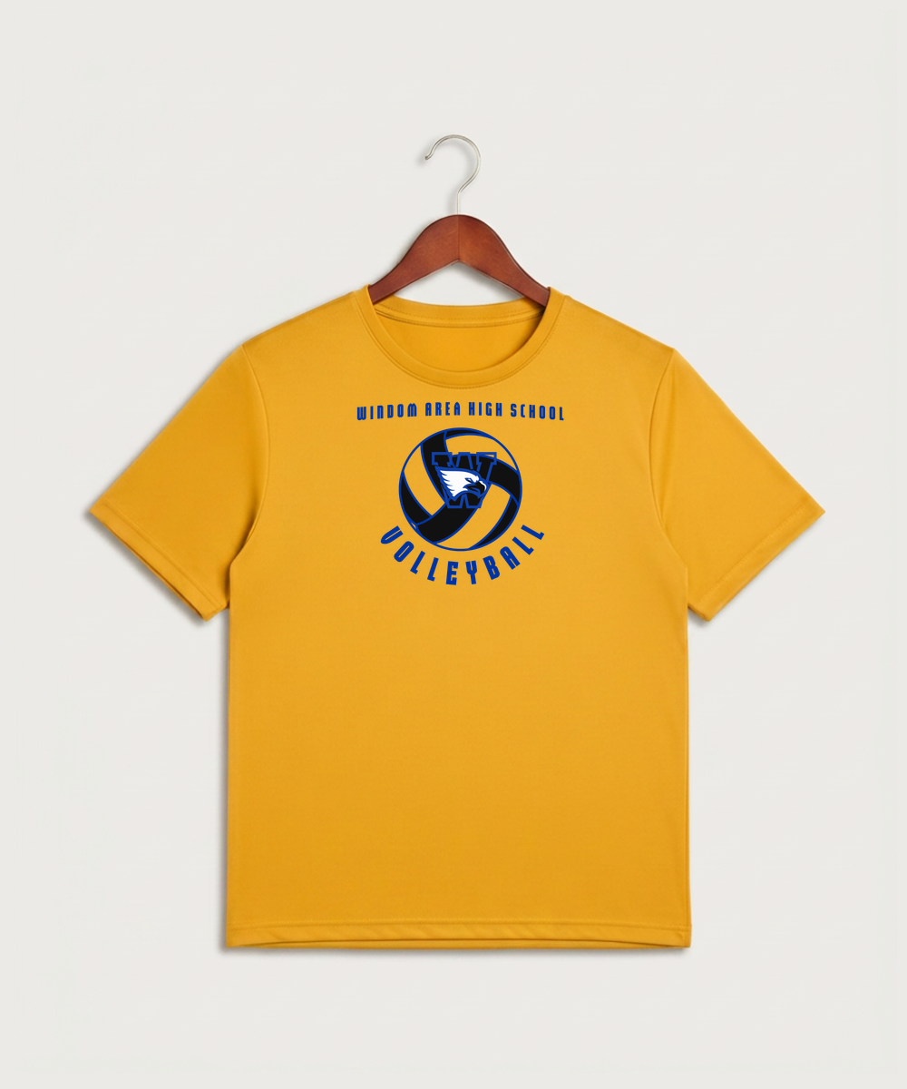 Windom Area High School Volleyball (Girls) - Gold Sport-Tek PosiCharge Competitor Tee. ST350