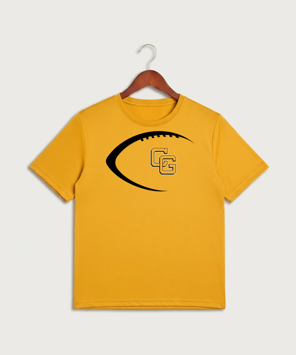 Clearbrook Gonvick High School Football (Boys) - Gold Sport-Tek PosiCharge Competitor Tee. ST350