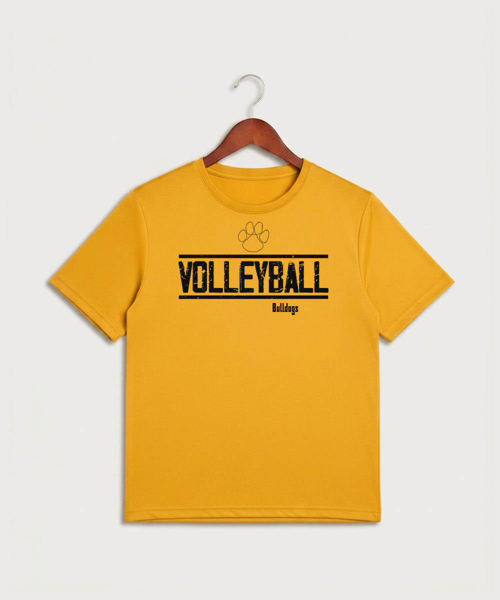 Plainview Elgin Millville H S Volleyball (Girls) - Gold Sport-Tek PosiCharge Competitor Tee. ST350
