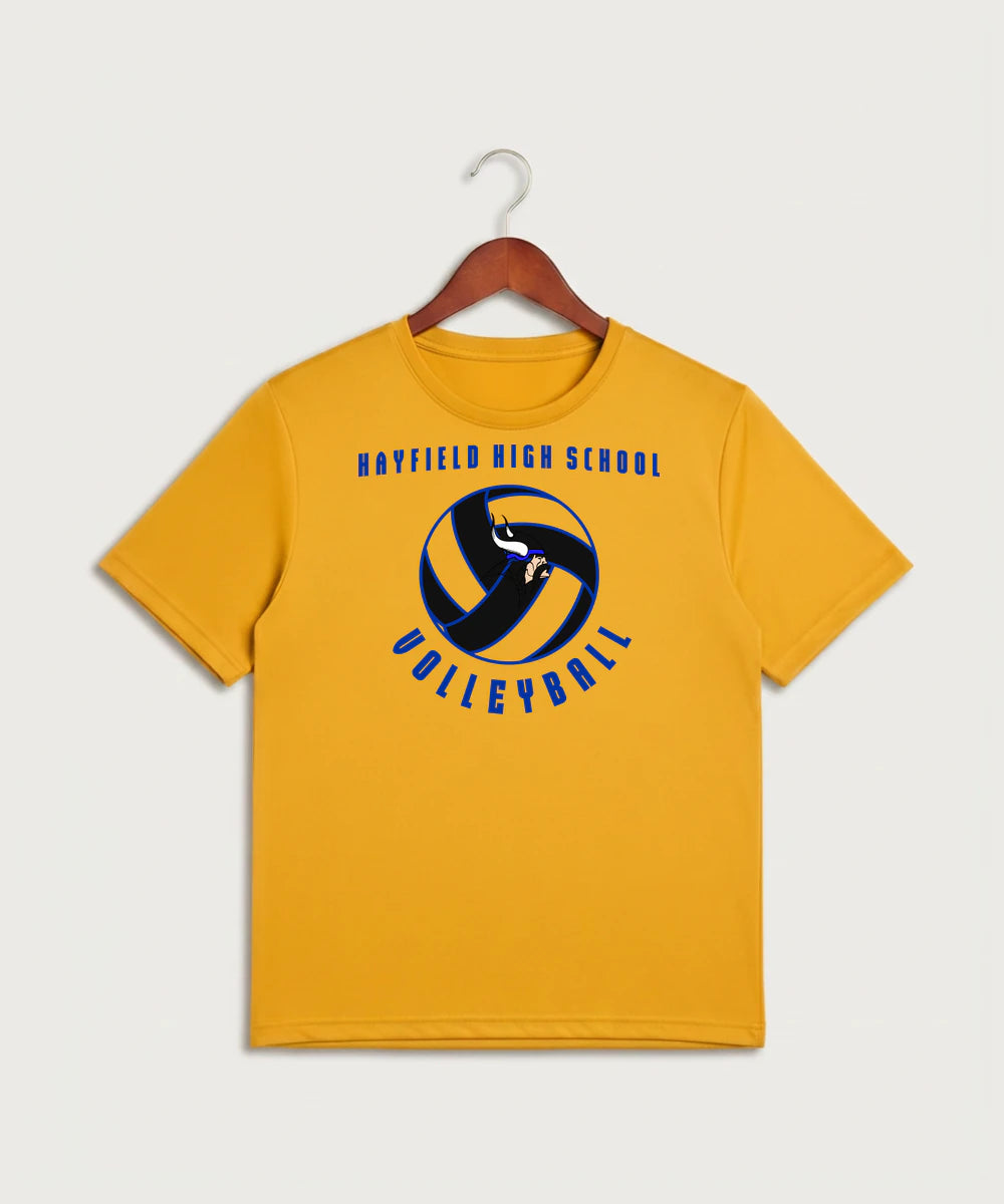 Hayfield High School Volleyball (Girls) - Gold Sport-Tek PosiCharge Competitor Tee. ST350