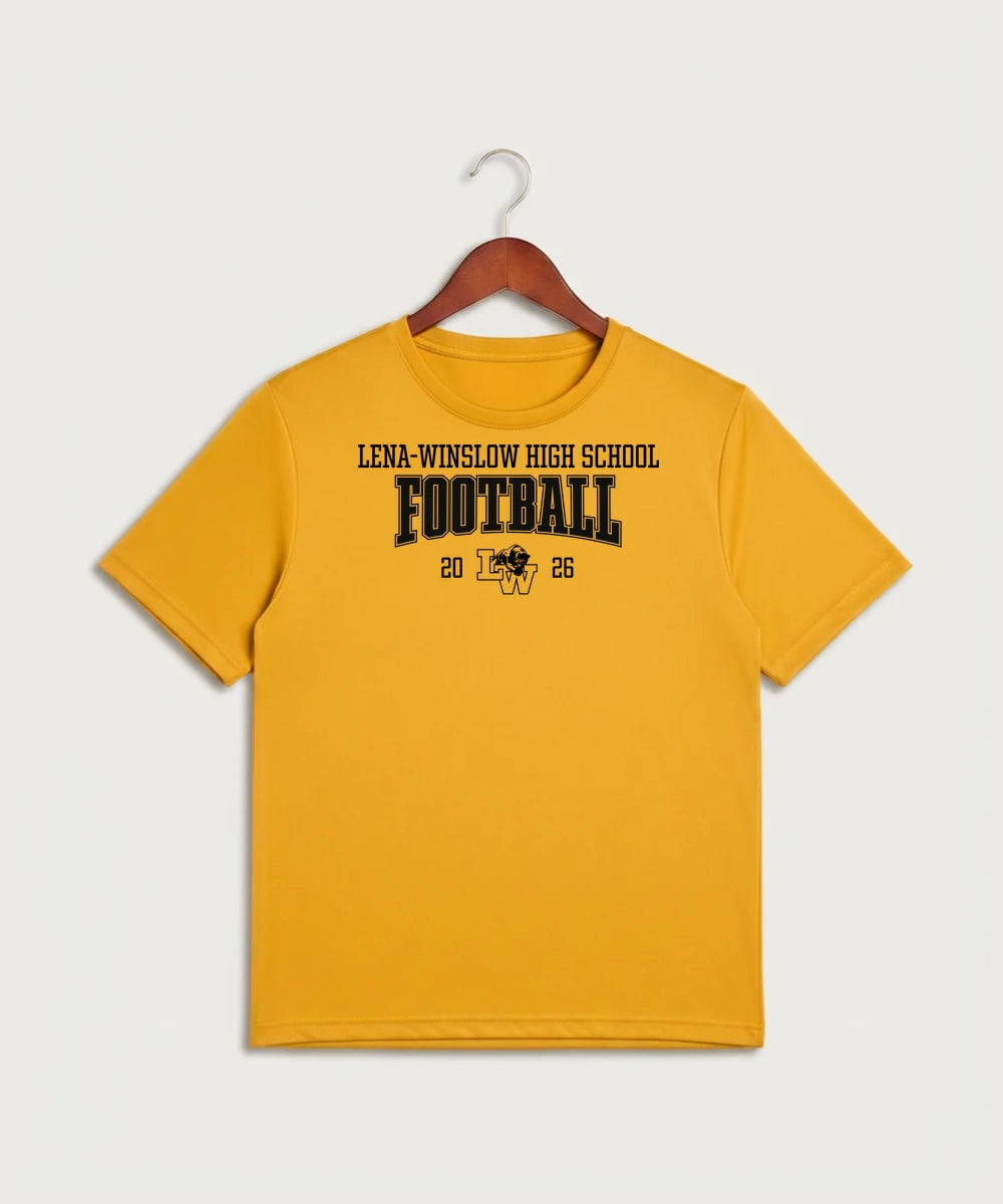 Le-Win Football - Gold Sport-Tek PosiCharge Competitor Tee. ST350