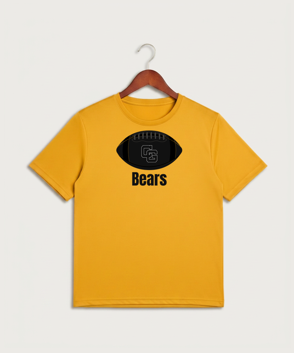 Clearbrook Gonvick High School Football (Boys) - Gold Sport-Tek PosiCharge Competitor Tee. ST350