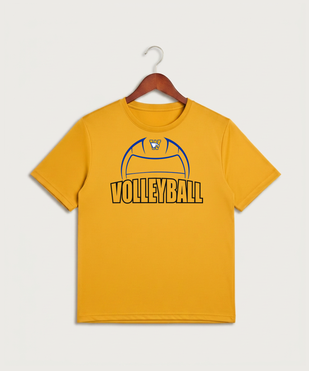 Windom Area High School Volleyball (Girls) - Gold Sport-Tek PosiCharge Competitor Tee. ST350