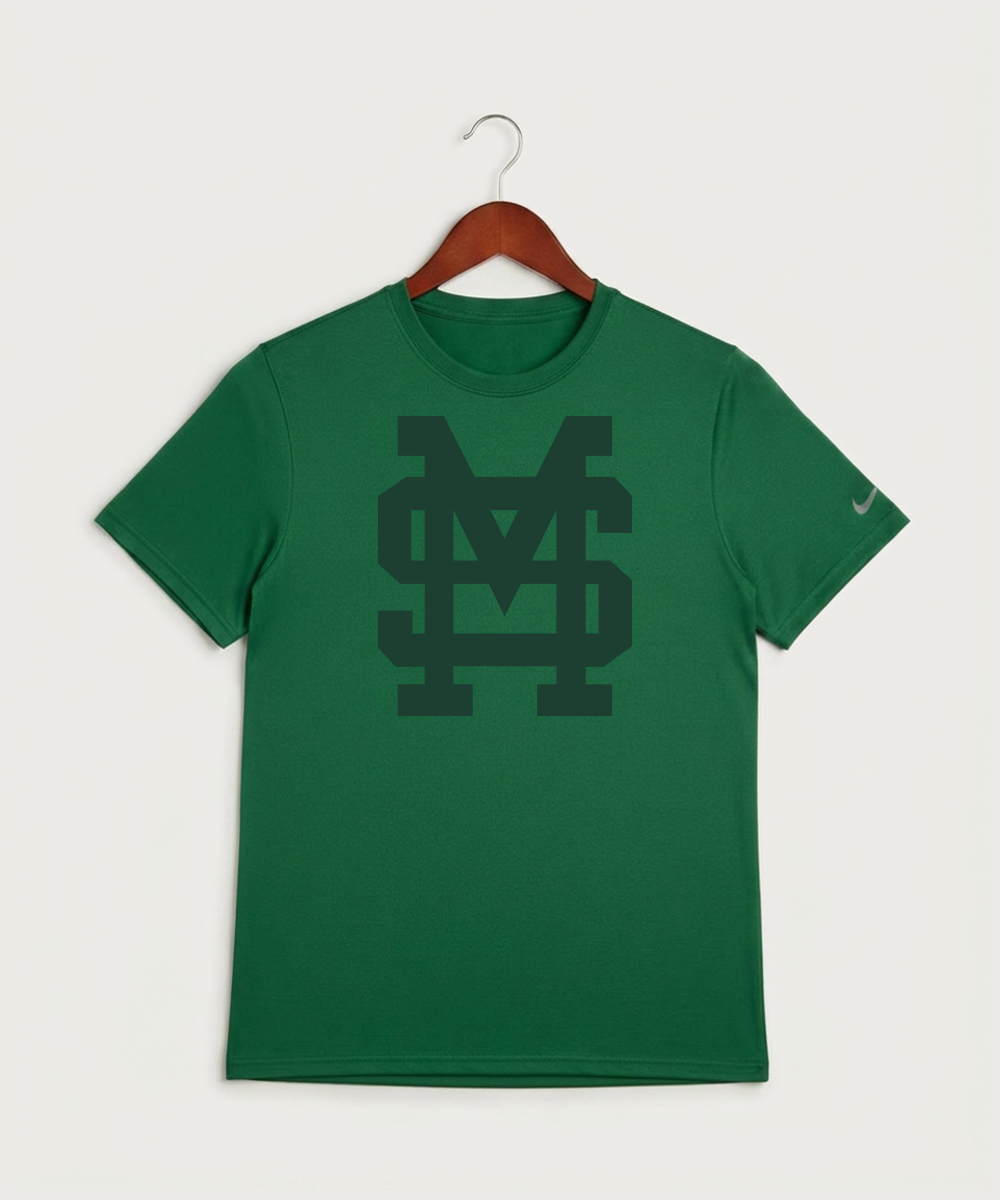 Sleepy Eye St. Mary's High School Athletics Coed - Gorge Green Nike Swoosh Sleeve rLegend Tee NKDX8730