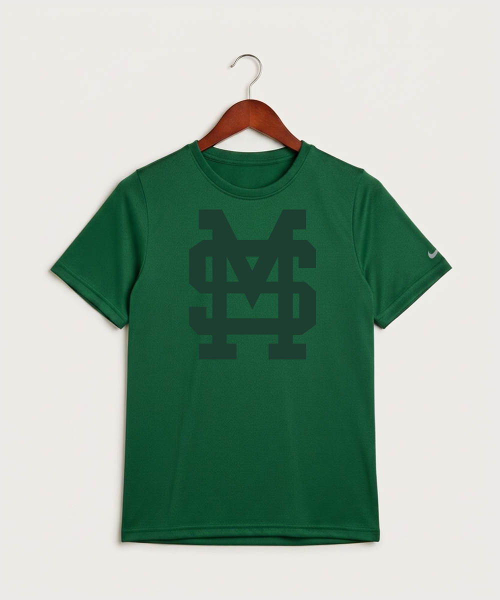 Sleepy Eye St. Mary's High School Athletics Coed - Gorge Green Nike Youth Swoosh Sleeve rLegend Tee NKDX8787