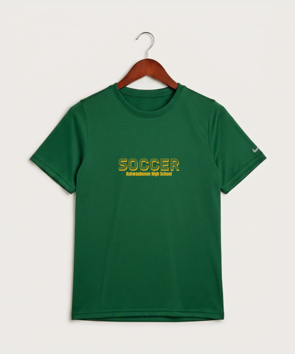 Ashwaubenon High School Soccer (Boys) - Gorge Green Nike Youth Swoosh Sleeve rLegend Tee NKDX8787