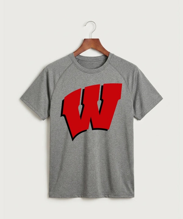 Wisconsin Hanger Test - Gray Tee - Full Front