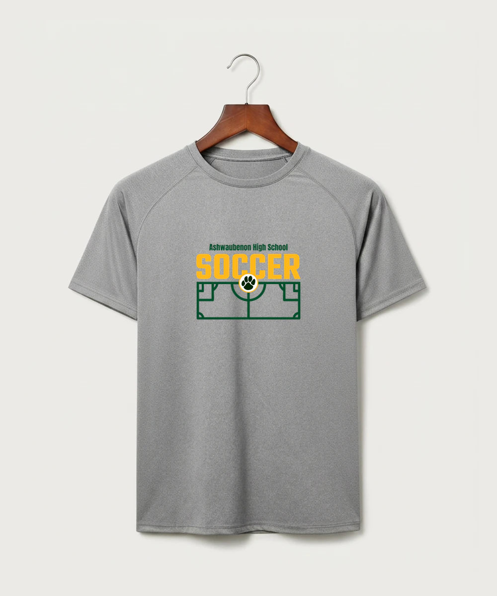 Ashwaubenon High School Soccer (Boys) - Gray Tee - Full Front