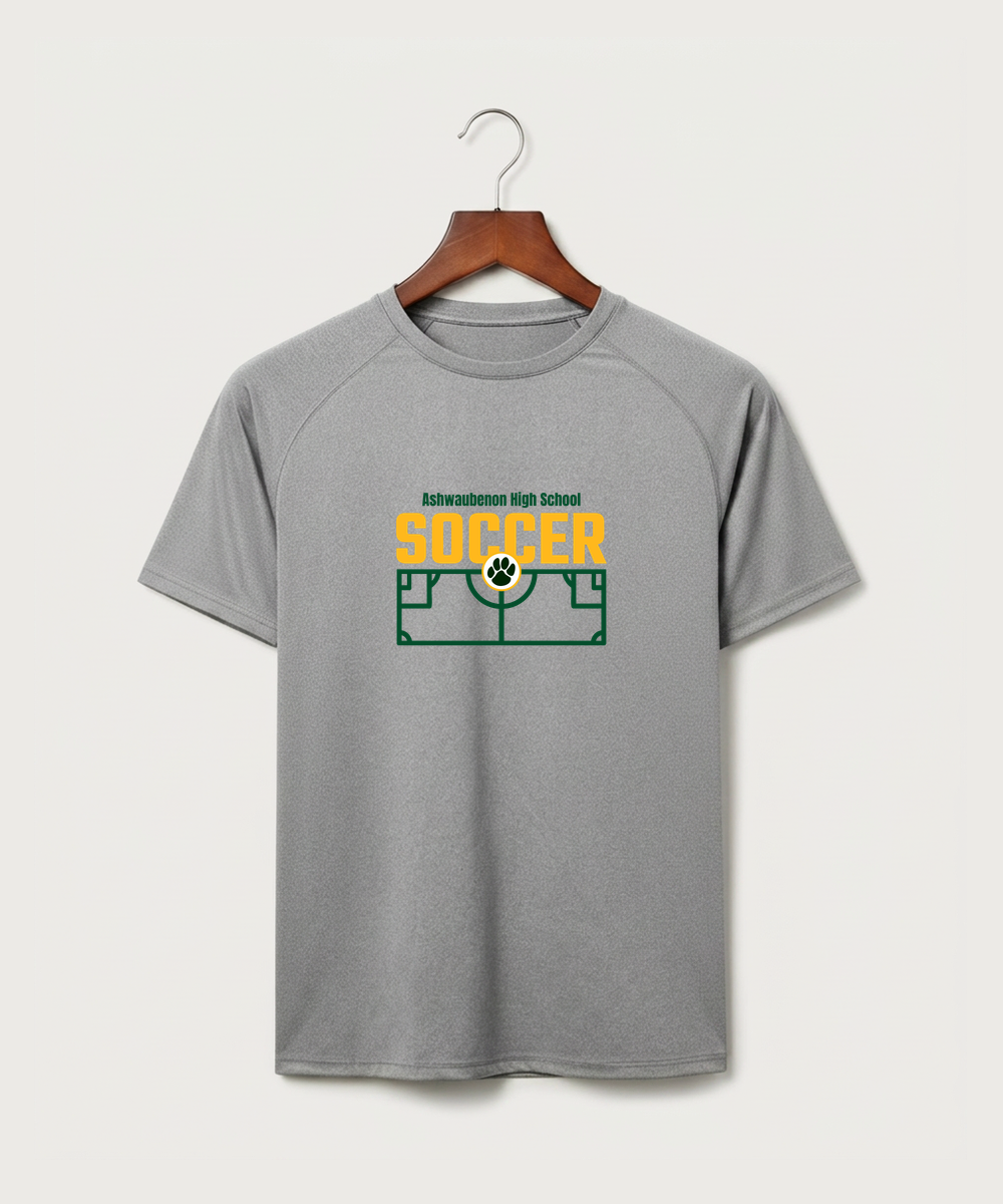 Ashwaubenon High School Soccer (Boys) - Gray Tee - Full Front
