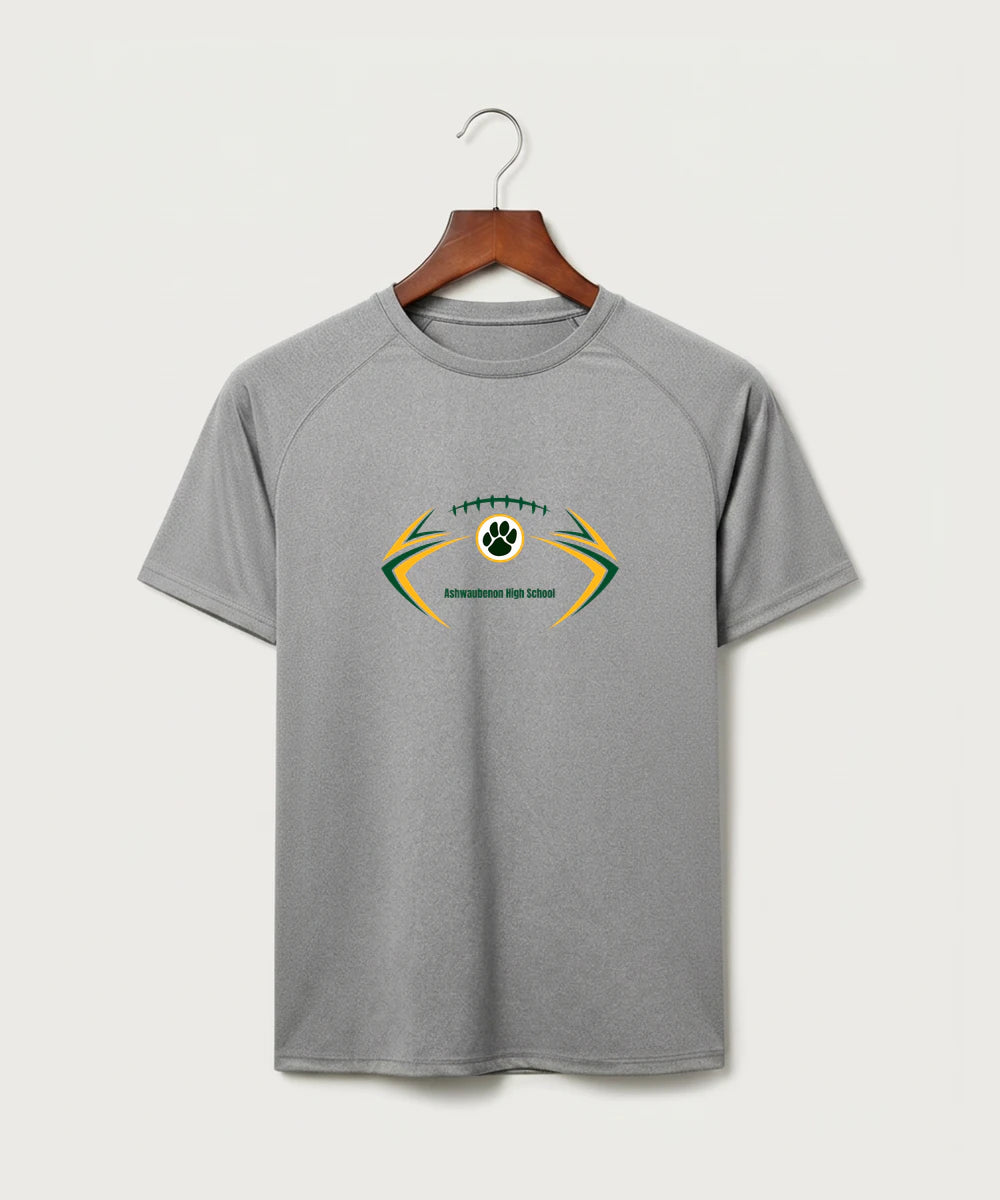 Ashwaubenon High School Football (Boys) - Gray Tee - Full Front