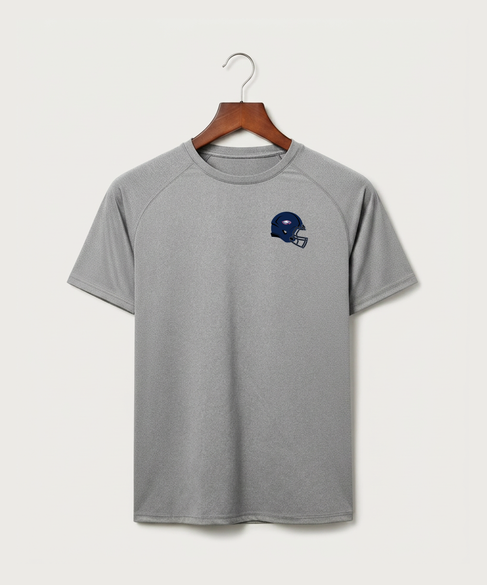 Pequot Lakes High School Football (Boys) - Gray Tee - Left Chest